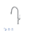107 050 5 107 050 5CR 107 050 5GM 107 050 5PR GINGER 107 050 5CR Chrome Змішувач кухонний з поворотним виливом та висувним ручним душем з 2 форсунками